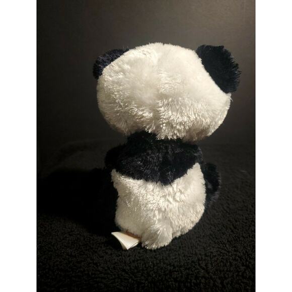 Ty Beanie Boos BAMBOO Panda Bear Glitter Eyes 6" Beanbag Plush Stuffed Toy EUC - Picture 2 of 4